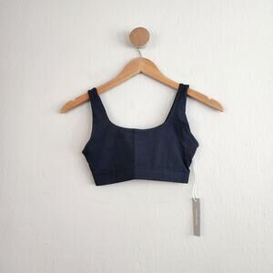 NEW Everlane Black The Tank Cotton Non Padded Bra